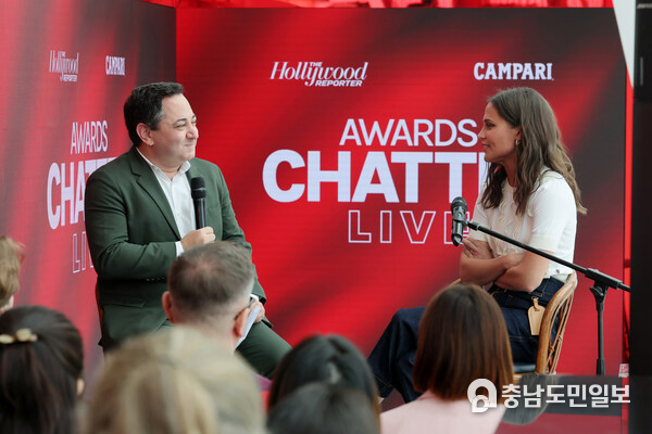 The Hollywood Reporter recorded a special presentation of its flagship podcast, Awards Chatter, live from the Campari Lounge at 76th Festival de Cannes featuring a one-to-one interview with Alicia Vikander and THR’s Executive Editor of Awards, Scott Feinberg, sponsored by Campari. The Hollywood Reporter recorded a special presentation of its flagship podcast, Awards Chatter, live from the Campari Lounge at 76th Festival de Cannes featuring a one-to-one interview with Alicia Vikander and THR’s Executive Editor of Awards, Scott Feinberg, sponsored by Campari.