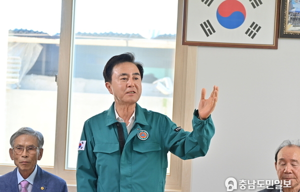 김태흠 지사, 무더위쉼터 폭염 대응 점검
