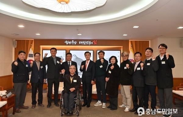 김태흠 충남도지사, 복지현장 목소리 청취