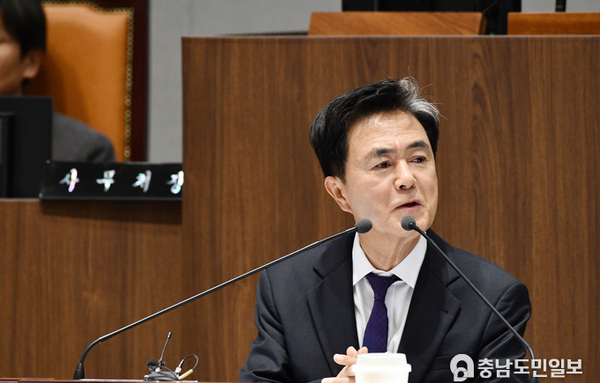 김태흠 지사, 도의회 도정질문서 사업 필요성·추진 의지 재강조