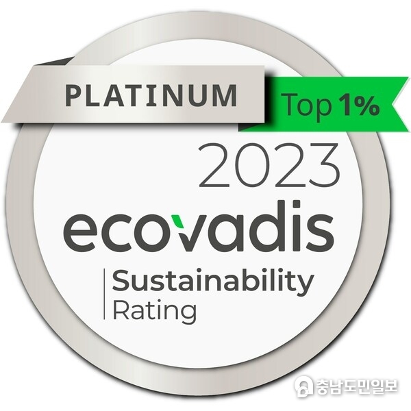 EcoVadis 지속가능성 등급 – 플래티넘 등급 획득
