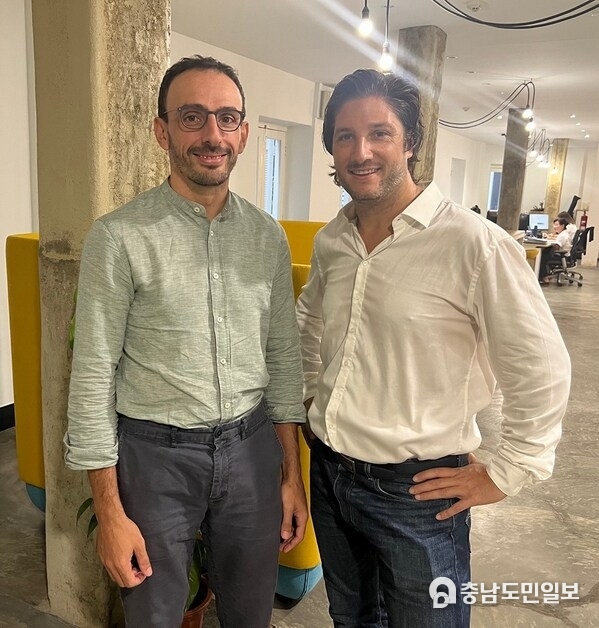 APRIL Asia Regional CEO Romain Di Meglio with Novo AI Co-founder & Chief Strategy Officer Julien Condamines