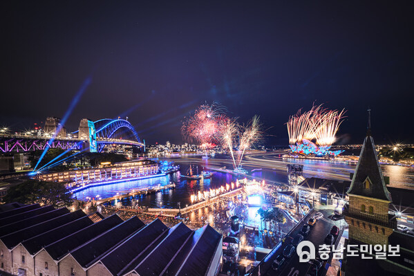 Vivid Sydney 2025 Opening Night. Image credit: Destination NSW