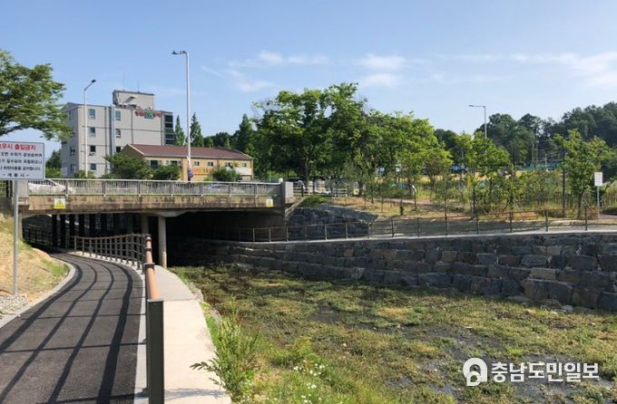 계룡시, ‘농소천 산책로 연결공사’ 준공