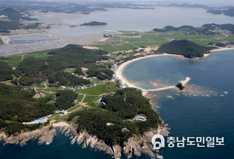 어은돌권역 및 장곡마을 항공사진.