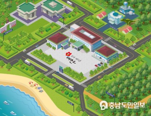 메타버스 태안군 사회적경제 온라인 홍보관 외부 모습