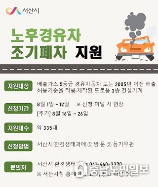 노후경유차 조기폐차 지원사업 홍보물