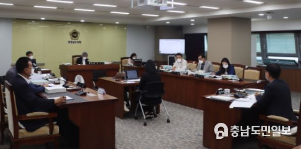 충남도의회 기경위, 미래산업국 추경안·조례안 등 심의