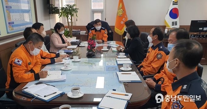 소방공무원 정신건강 증진 간담회 사진