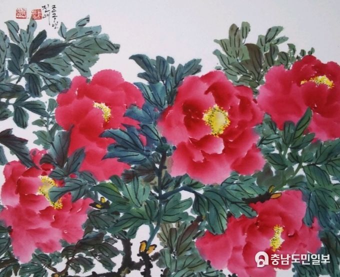 김영애 작가 작품 사진(부귀한 꽃Ⅲ)