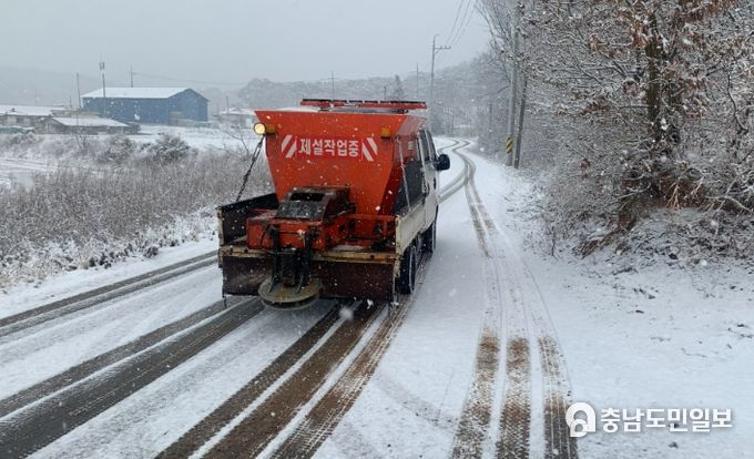 2021년 제설작업 모습