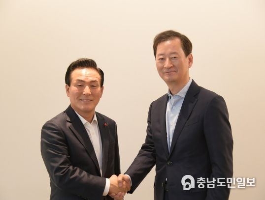 CJ제일제당 본사 찾은 백성현 논산시장, 지역 생산품 홍보에 앞장