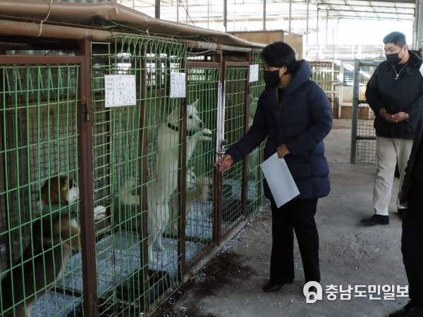 세종시의회 박란희 부의장‧김영현 의원, 유기동물 보호센터 현장 방문