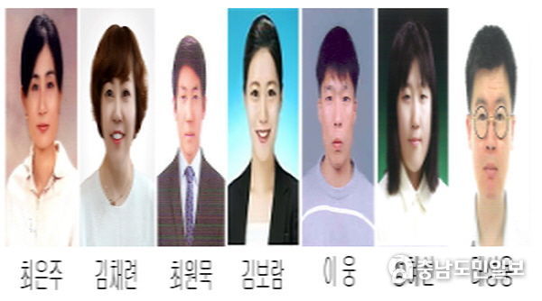 2022년 하반기 적극행정 우수공무원(왼쪽부터 최은주, 김채련, 최원묵, 김보람, 이웅, 정혜선, 태성용 주무관)