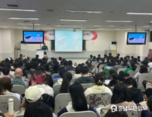 금산경찰서, 중부대학교 유학생 대상 이륜차 단속 계도·홍보 활동 실시