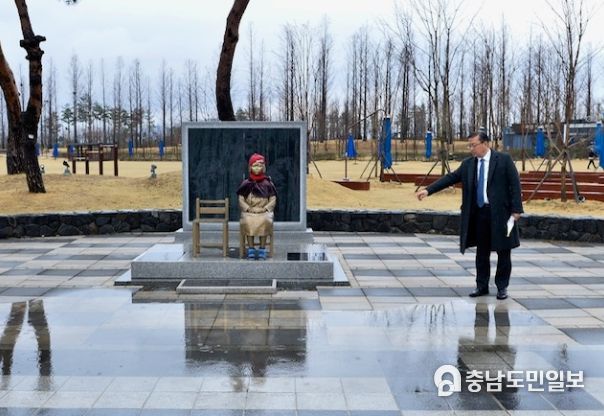 유인호 의원 위안부 피해 소녀상의 철저한 관리 촉구