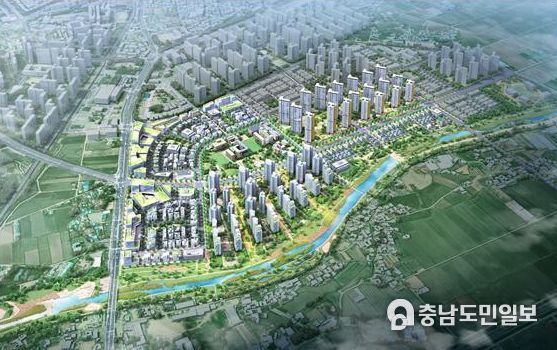아산 모종샛들지구 도시개발사업 조감도