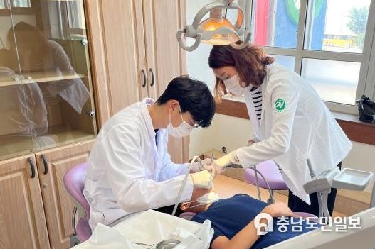 구강보건실 진료 모습