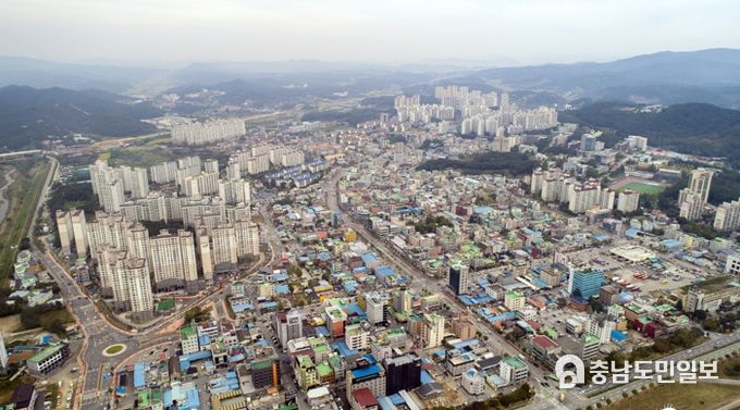 공주 시내 전경