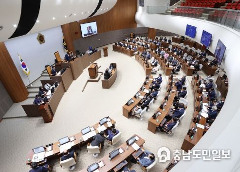 충남도의회, 제344회 임시회 39개 안건 처리 후 폐회