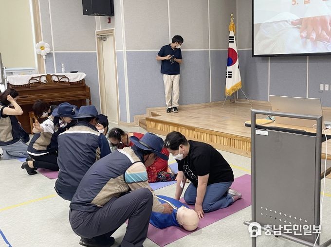 5월 24일 태안장애인복지관에서 진행된 안전교육 모습