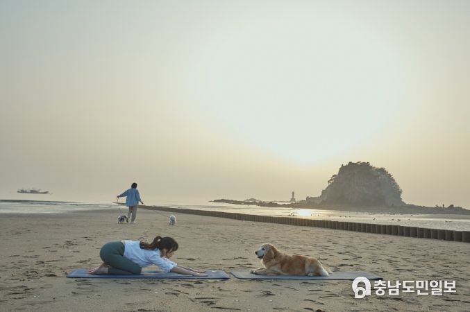 태안 꽃지해수욕장에서 ‘도가’를 즐기는 모습(한국관광공사 제공).