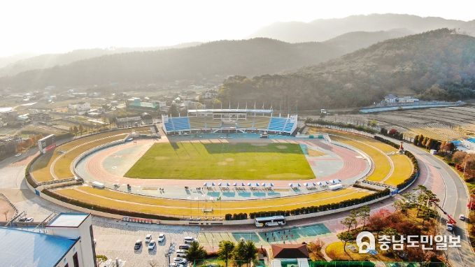 서산시종합운동장 전경