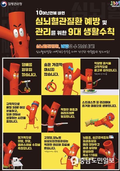 심뇌혈관질환 예방 및 관리를 위한 9대 수칙