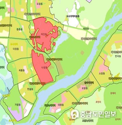 행복도시 중심상업지역 현황 (어진동 및 나성동 일대)