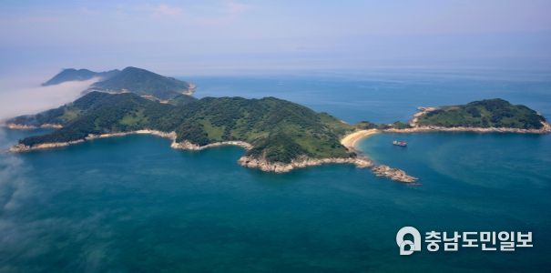 가의도 항공사진.