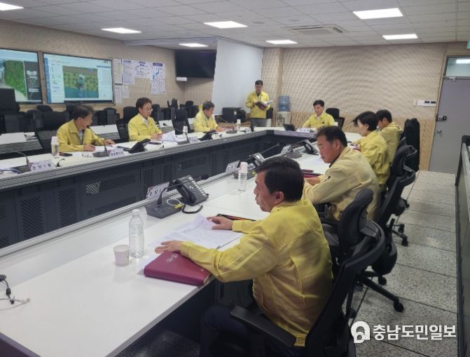 2023년 을지연습 준비 상황 보고회 장면