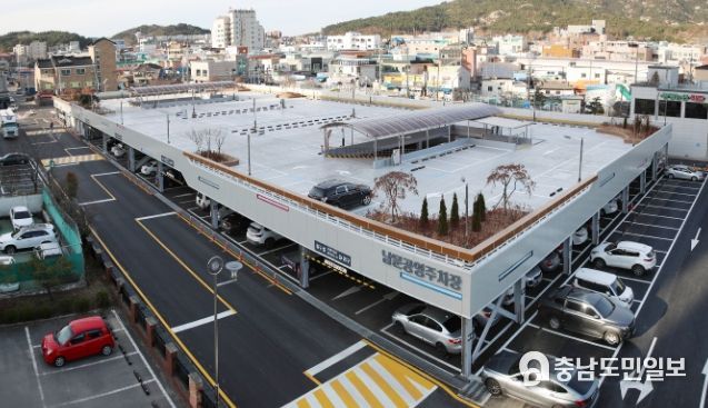 태안 남문공영주차장 전경