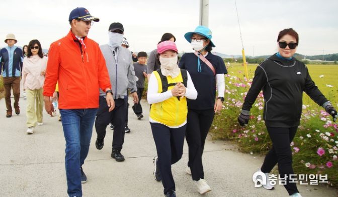 지난 3일 간월호 일원과 서산스포츠테마파크에서 2023년 서산 자전거․걷기 대행진 모습