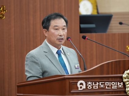 5분 발언하는 천철호 의원.