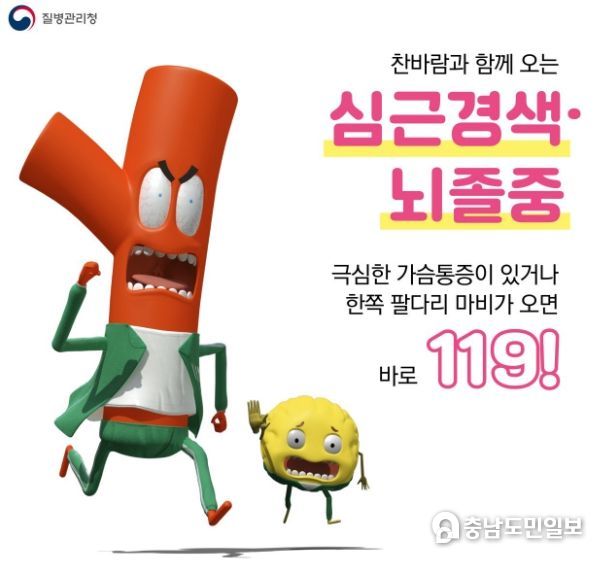 심뇌혈관질환 대처 방법 홍보물