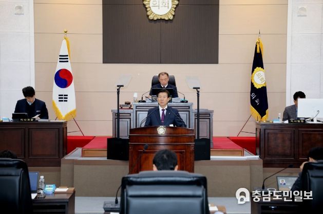 박범인 금산군수, 제309회 금산군의회 2차 정례회 참석⋯예산안 제출 관련 시정연설