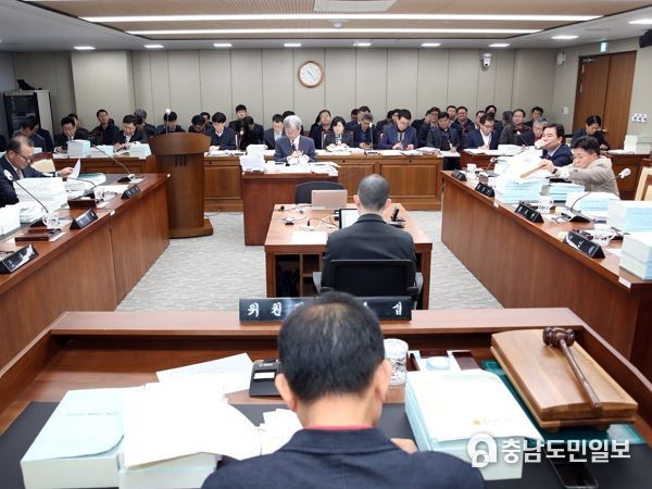충남도의회 농수해위, 2024년 본예산 14건 31억 5000여만 원 삭감