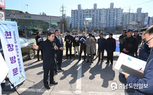 박정현 부여군수, 교통약자 배려를 위한 시설물 개선에 나서