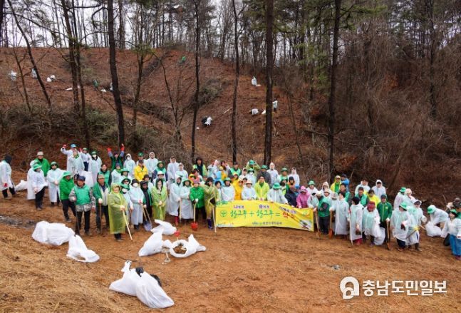 제천시새마을회, 2050 탄소중립 실천을 위한 나무 심기