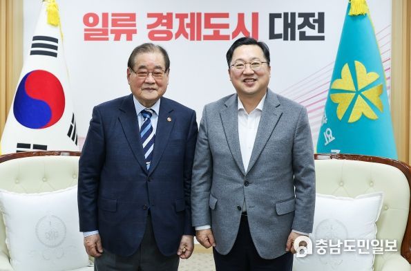 이장우 대전시장-이종찬 광복회장, 호국보훈도시 조성 한뜻