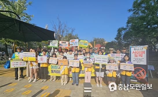 대전서부서, 신계초 등굣길 교통안전 캠페인