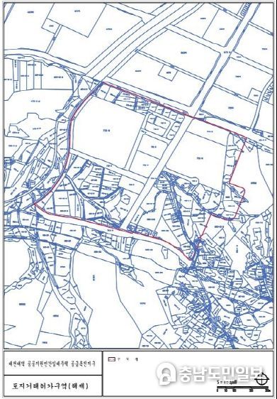 대전시 토지거래허가구역 3개 지구 재지정 및 해제
