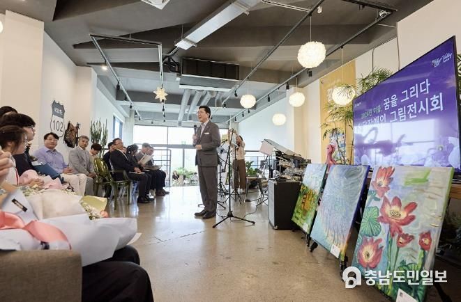 아산시, 제1회 발달장애인 예술인 그림 전시회