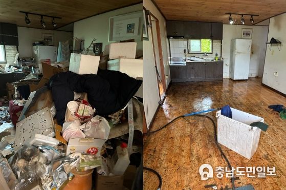 저장강박가구 주거지 환경정비 전후