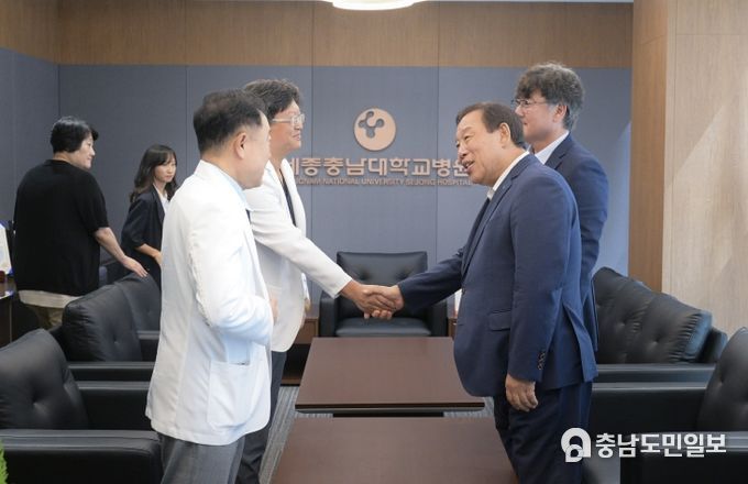 최민호 시장, 관내 응급의료기관 방문(세종충남대병원)