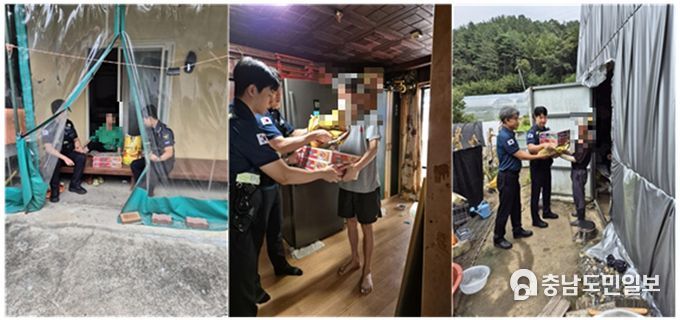 동부서 산내파출소 추석맞이 문안 순찰 및 위문품 전달