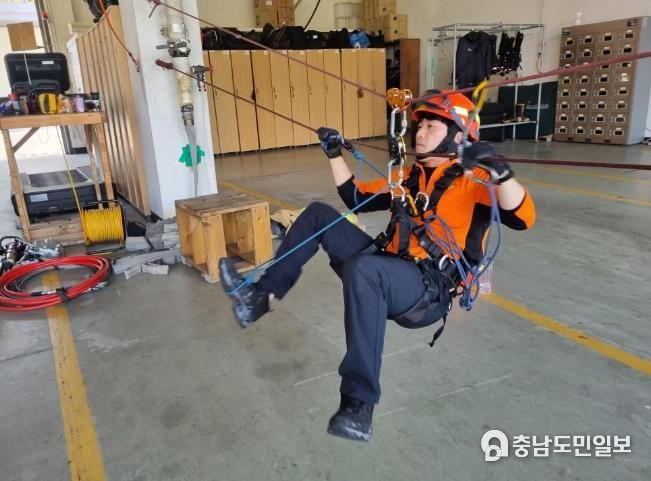 천안서북소방서, 인명구조사 2급 자격시험 대비 집중훈련