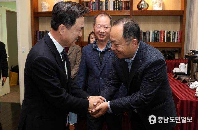 김태흠 지사, 미국 동포 경제인들과 소통